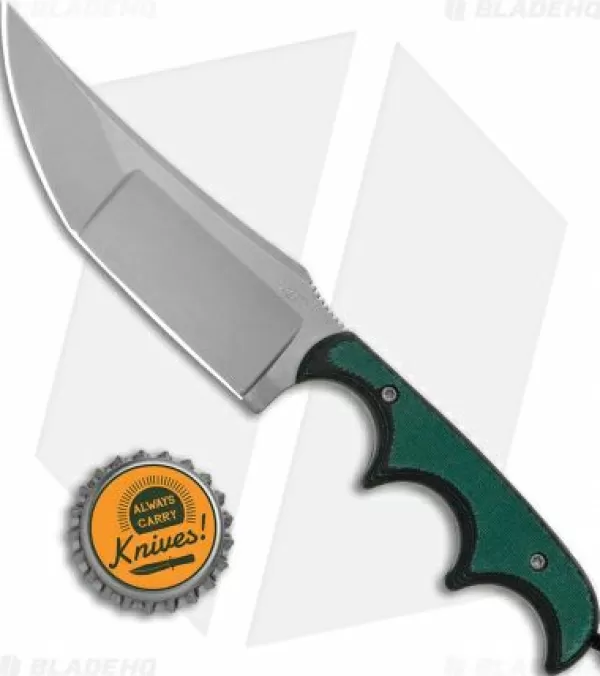 Outlet Unique Crkt Folts Minimalist Katana Neck Knife Green Resin/Fiber (3.6 Bead Blast) Fixed Blade Knives