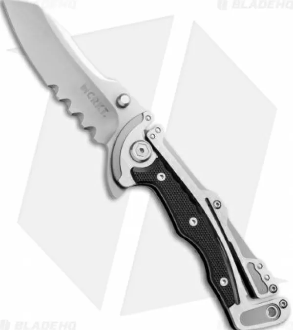 Store Unique Crkt Graphite Glenn Klecker Liner Lock Knife (3.06 Satin Serr) 5195 Pocket Knives