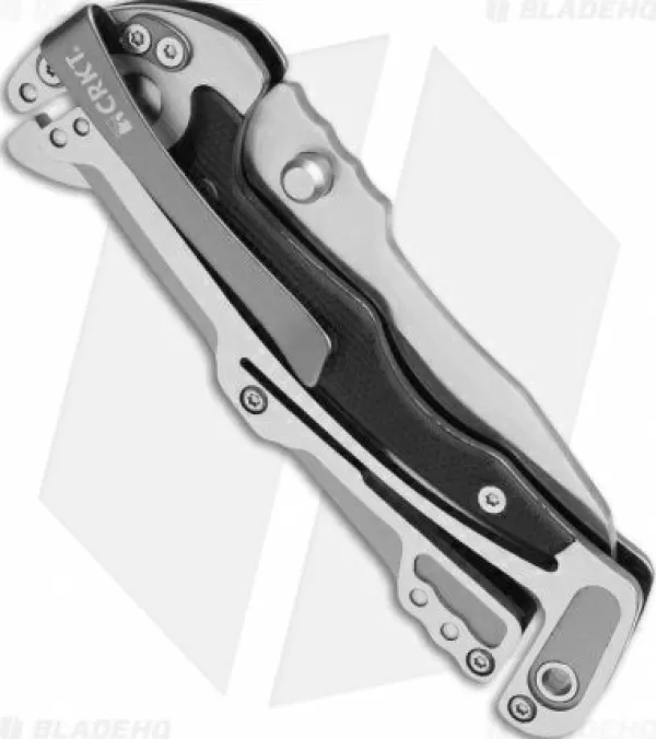Store Unique Crkt Graphite Glenn Klecker Liner Lock Knife (3.06 Satin Serr) 5195 Pocket Knives