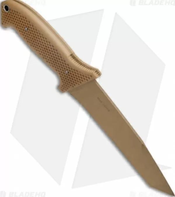 Clearance Unique Crkt M60 16Nkd Large Fixed Blade Tanto Knife Desert Tan (6.13 Tan Serr) Fixed Blade Knives