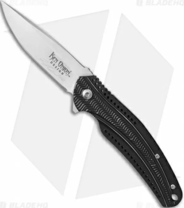 Outlet Unique Crkt Ripple Liner Lock Knife Black Aluminum (3.125 Satin) K415Kxp Autographed Pocket Knives