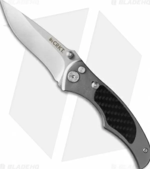 Cheap Unique Crkt Tighecoon Automatic Knife (3.25 Satin) 5270 Pocket Knives